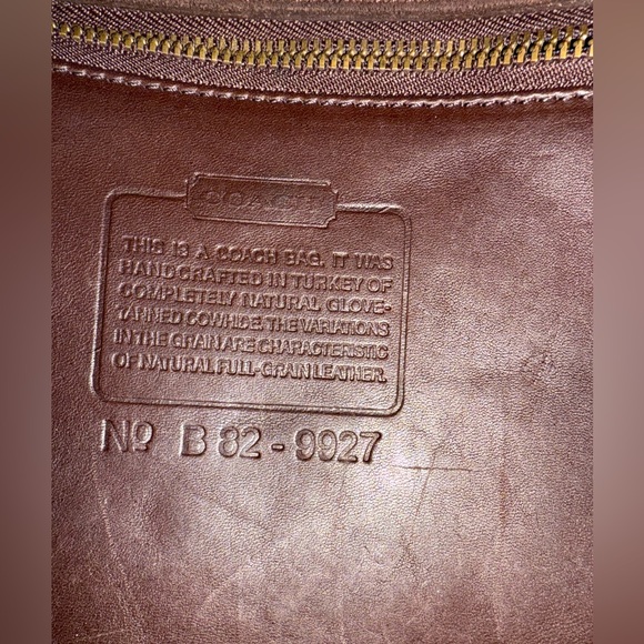 Vintage Coach 9927 Leather Willis mahogany/brown - Picture 4 of 16